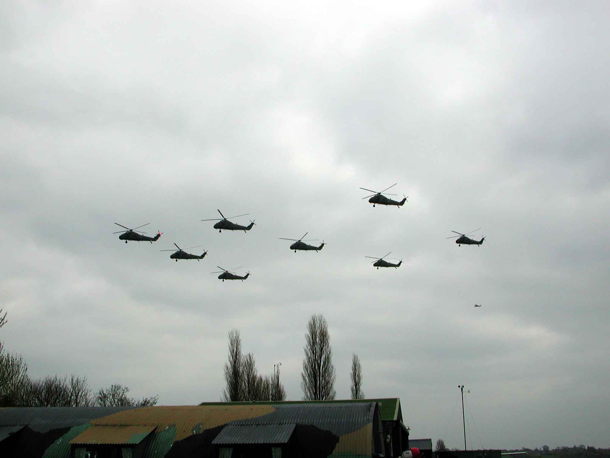 72 Squadron over North Weald airfield