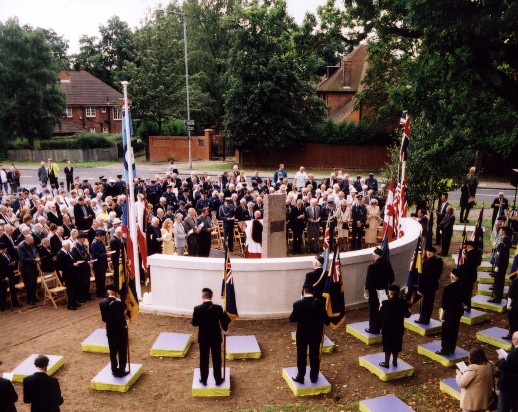 Dedication of the memorial at North Weald